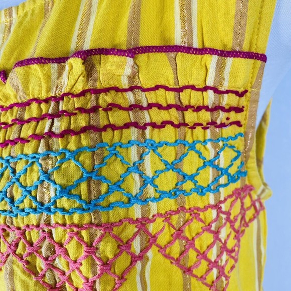 Uncle Frank Anthropologie Sz XS Sunny Days Yellow Dress - Picture 4 of 12